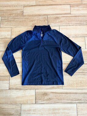 Mens all in motion Two-Toned Blue Quarter Zip - M